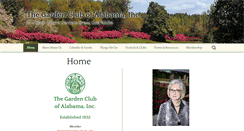 Desktop Screenshot of gardenclubofalabama.org