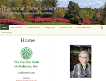 Tablet Screenshot of gardenclubofalabama.org